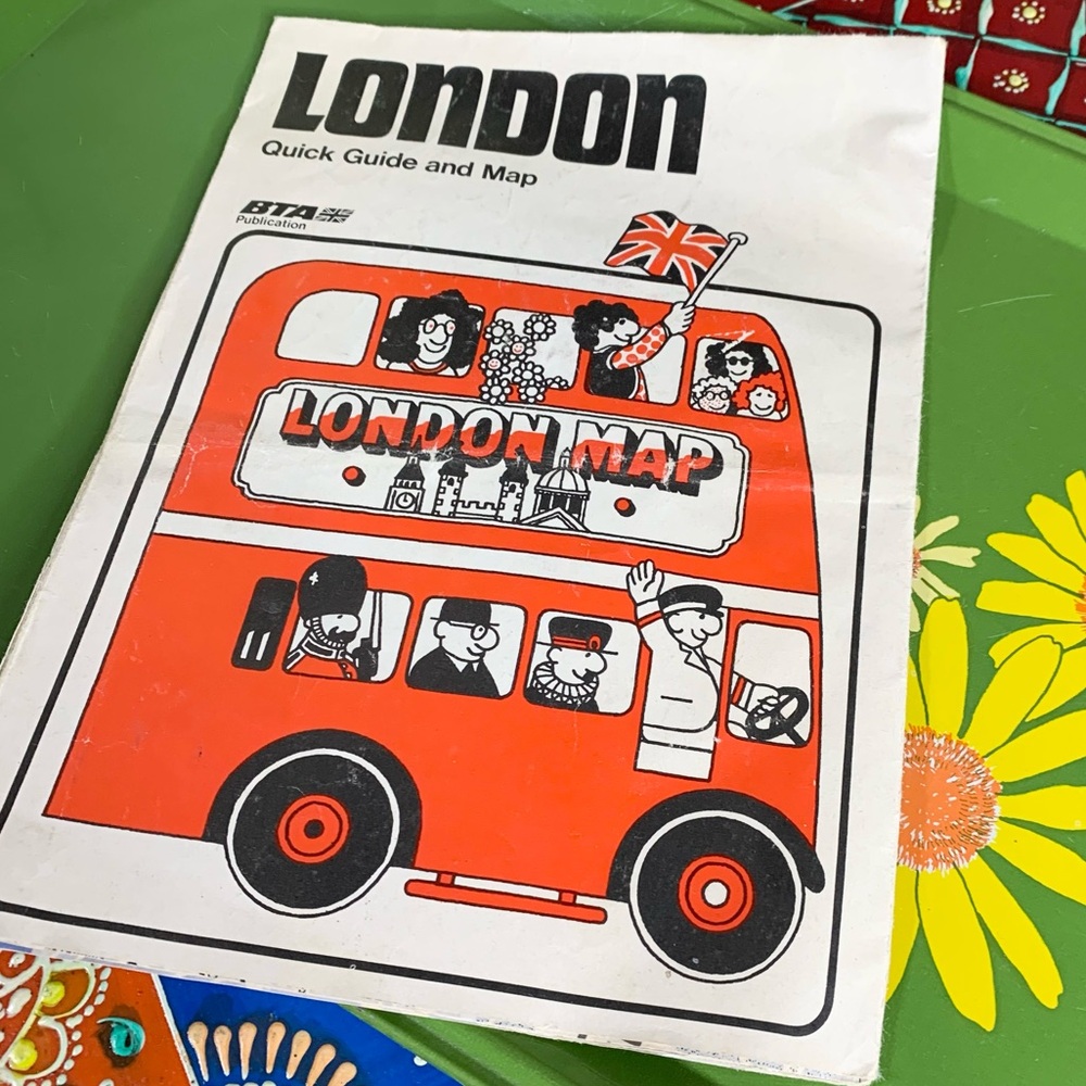 70s London Tourist Map